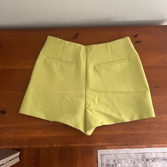 Zara - Lime Green Mini Skort -Size M - Picture 2 of 3